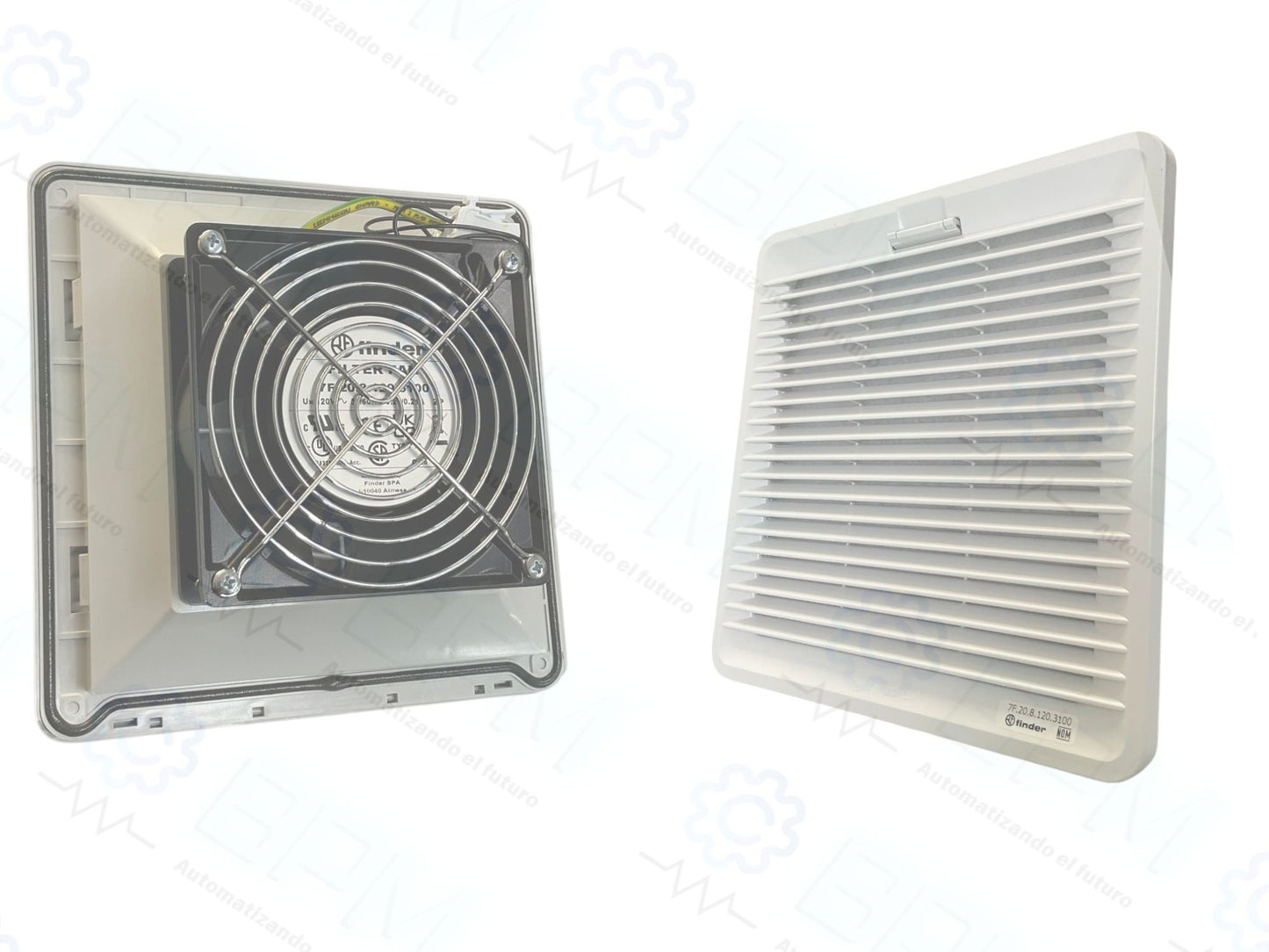 Ventilador con filtro 125x125mm 120V