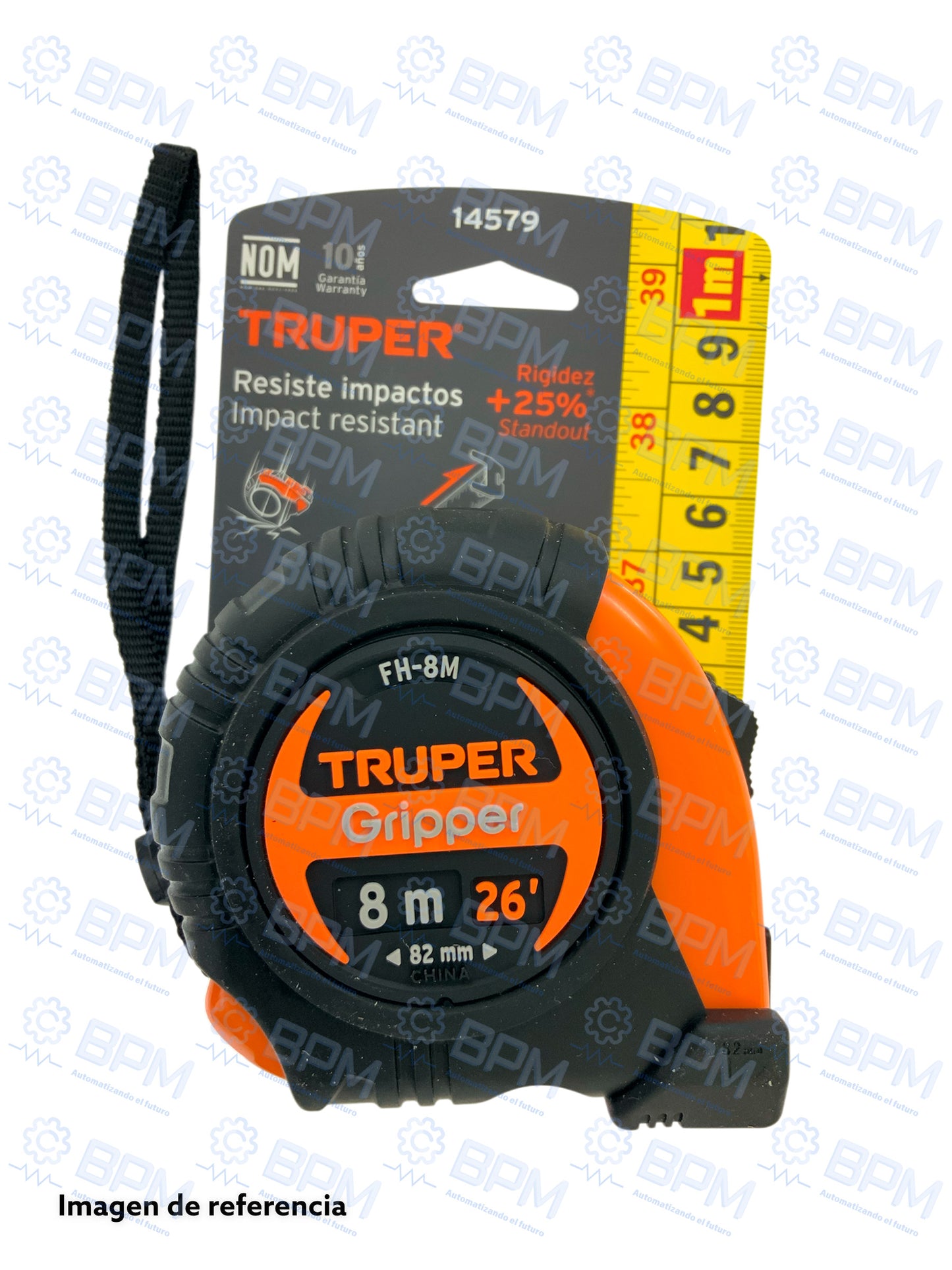 Flexómetro Gripper 8m