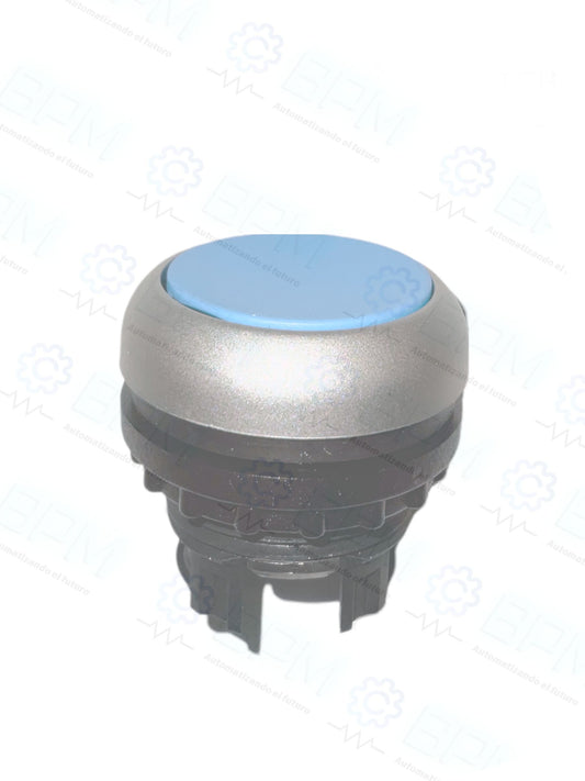 Botón azul C/retorno M22-D-B