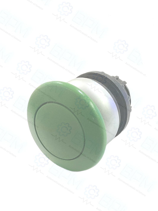 Botón verde tipo hongo M22-DRP-G