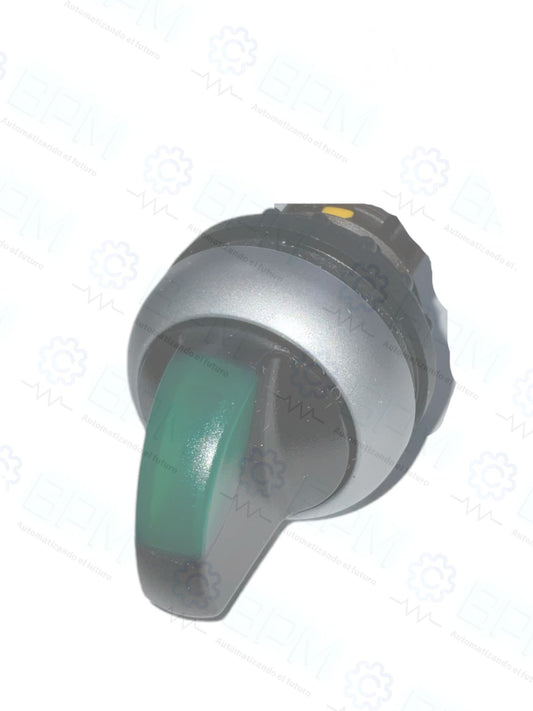 Selector ON-OFF verde M22-WLK-G