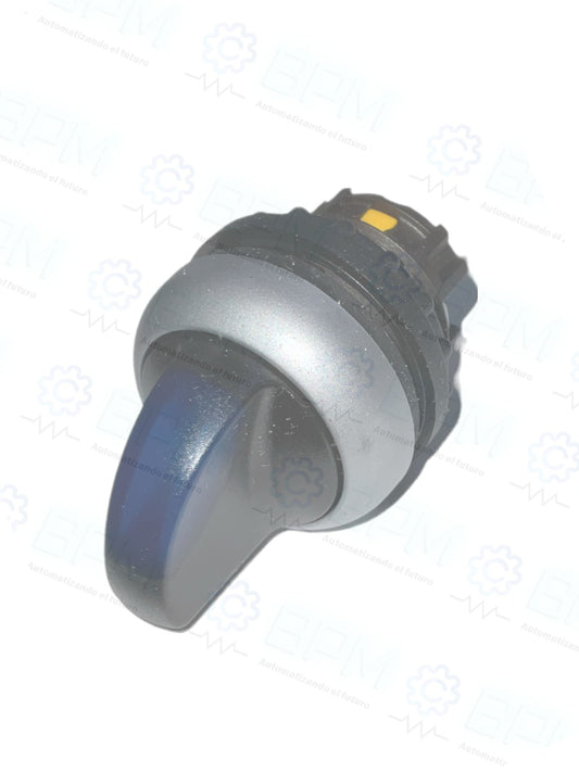 Selector ON-OFF-ON azul M22-WLK3-B