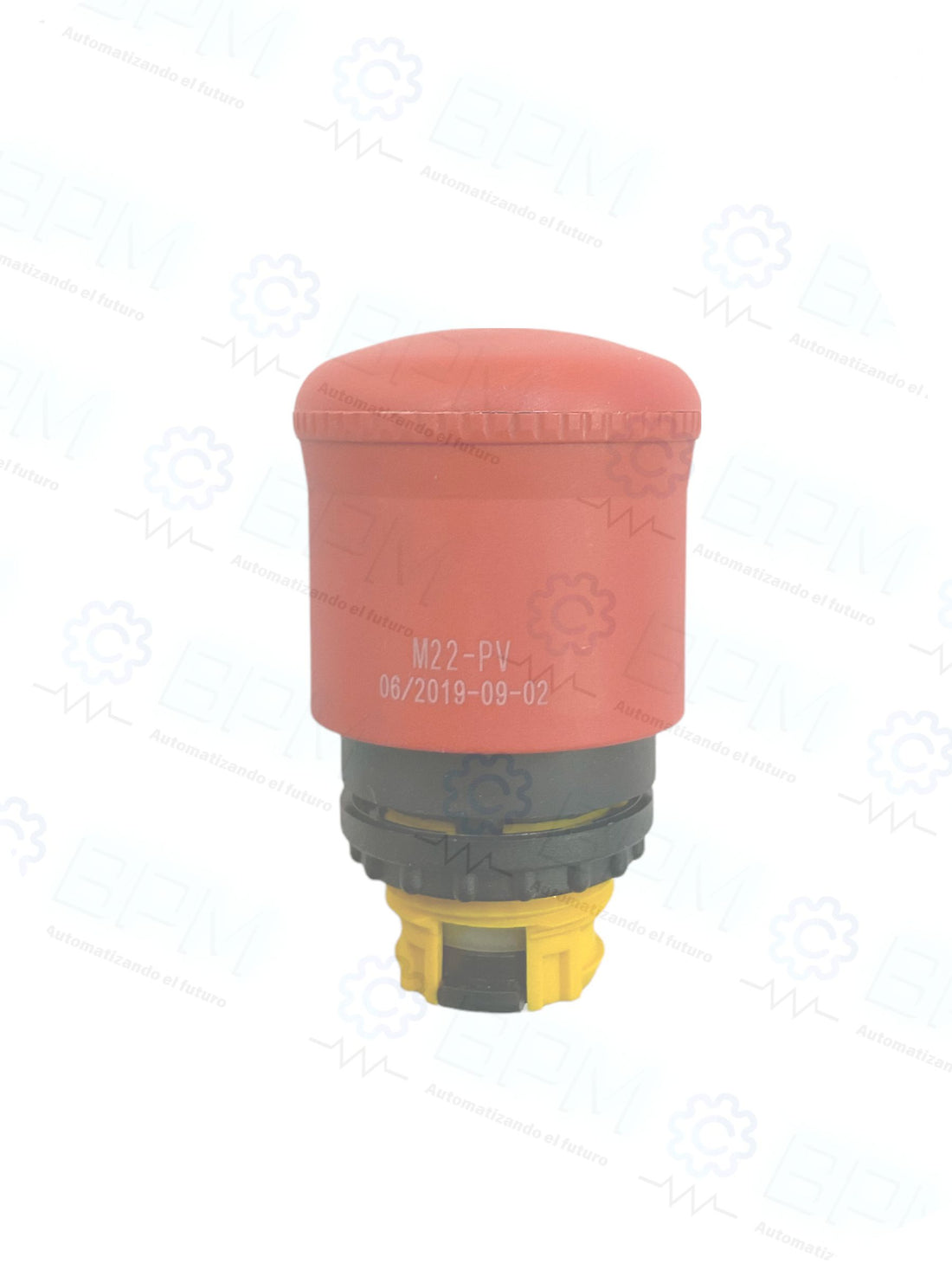 Paro de emergencia tipo hongo M22-PV – Border Power & Motion