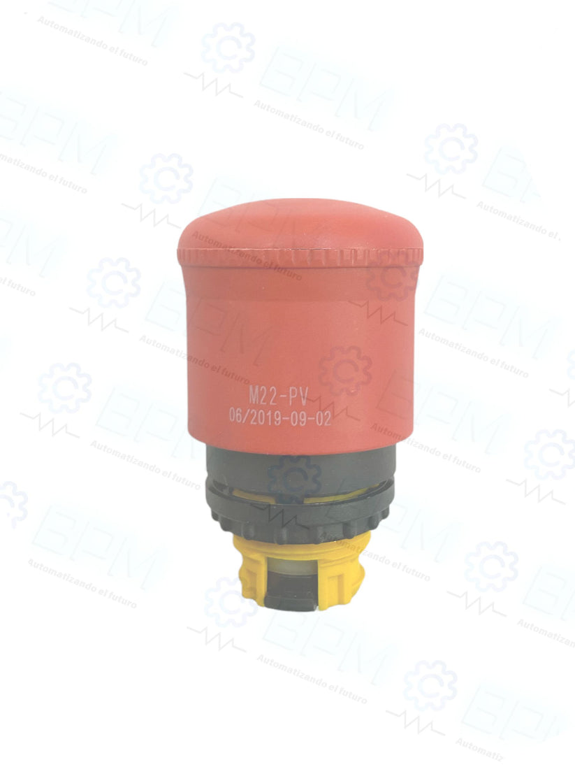 Paro de emergencia tipo hongo M22-PV – Border Power & Motion