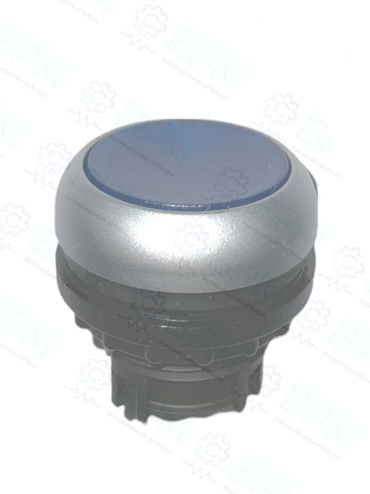 Botón azul iluminado M22-DL-B