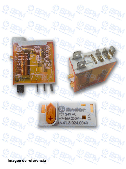 Mini relevador serie 46.61 24vac