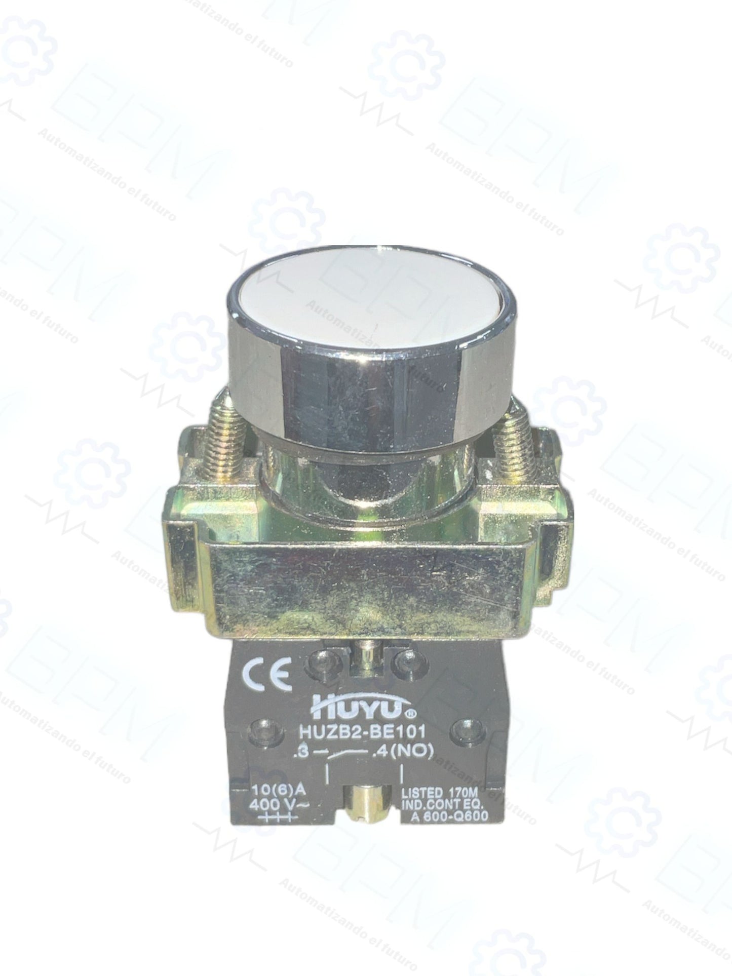 Botón  blanco c/retorno BA11