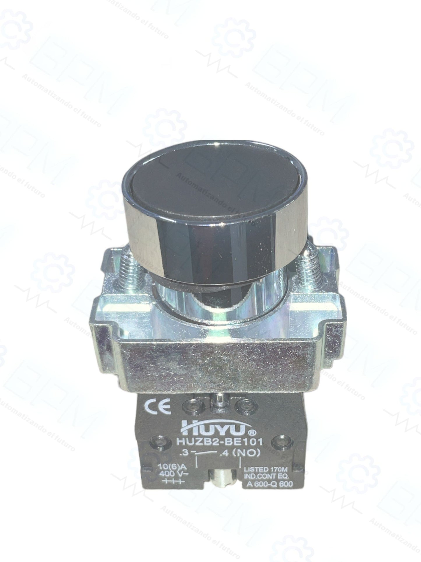 Botón negro c/retorno BA21
