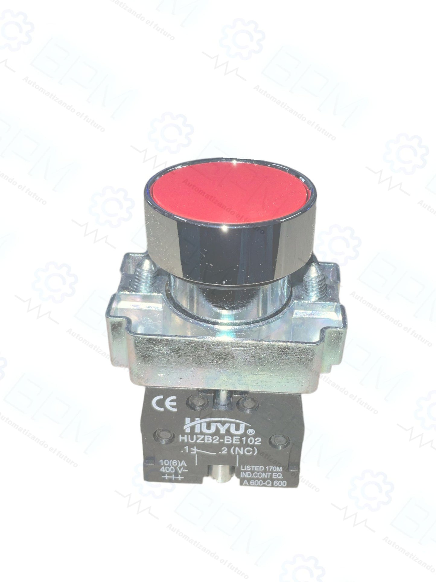 Botón rojo c/retorno BA41