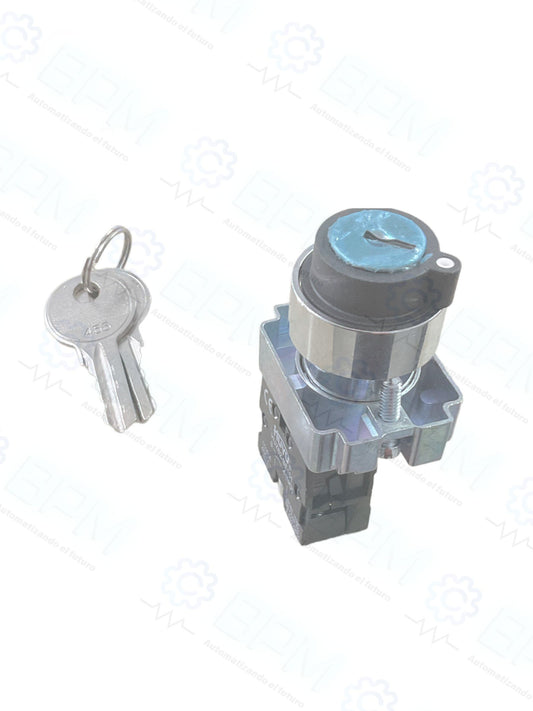 Selector 2 posiciones con llave BG21