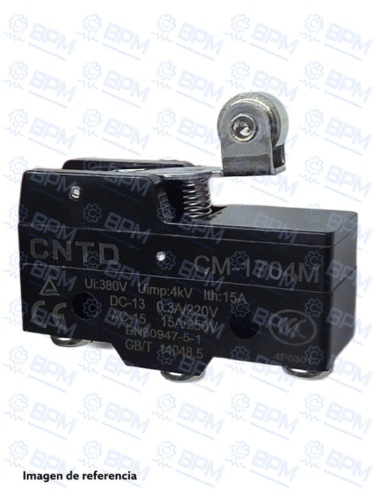 Interruptor limite con rodillo corto CM-1704M