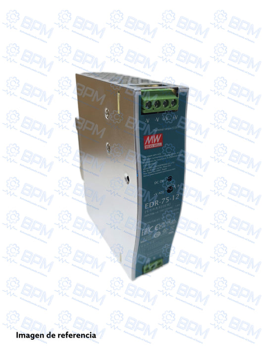 Fuente de poder EDR-75-12, 6.3Amper