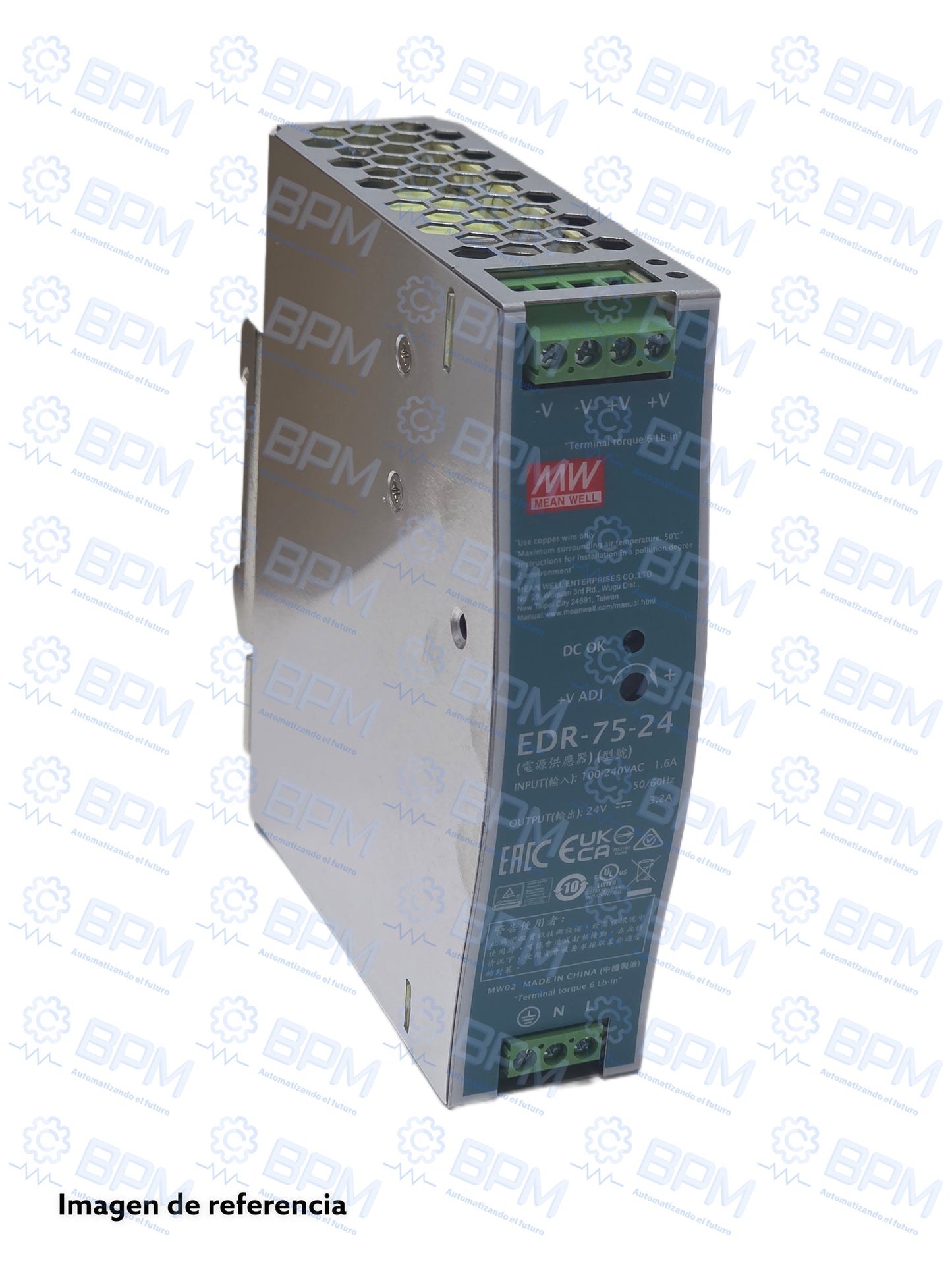 Fuente de poder EDR-75-24, 1.2Amper