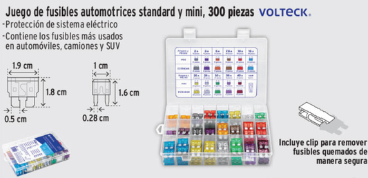 Juego de fusibles automotrices 300pz