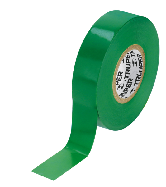 Cinta de aislar de 18 m x 19 mm, verde
